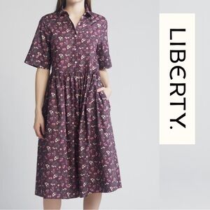 NWT Liberty of London - Gallery Midi Floral Shirtdress